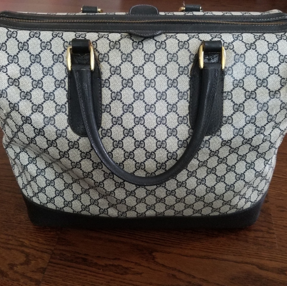 Auth Vintage Gucci Carry-On/Travel Bag